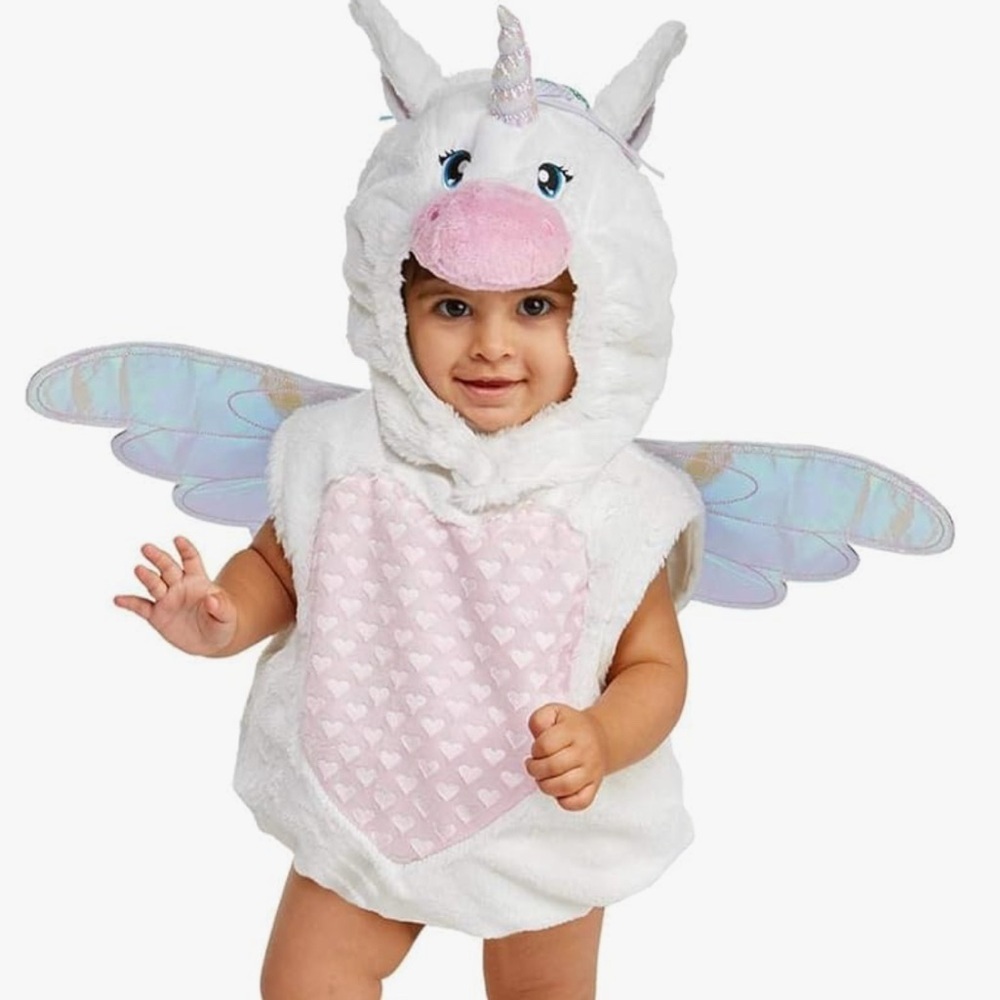 New- Toddler whimsical Rainbow Fleece  
Unicorn Hooded Coat - Sweater Pullover